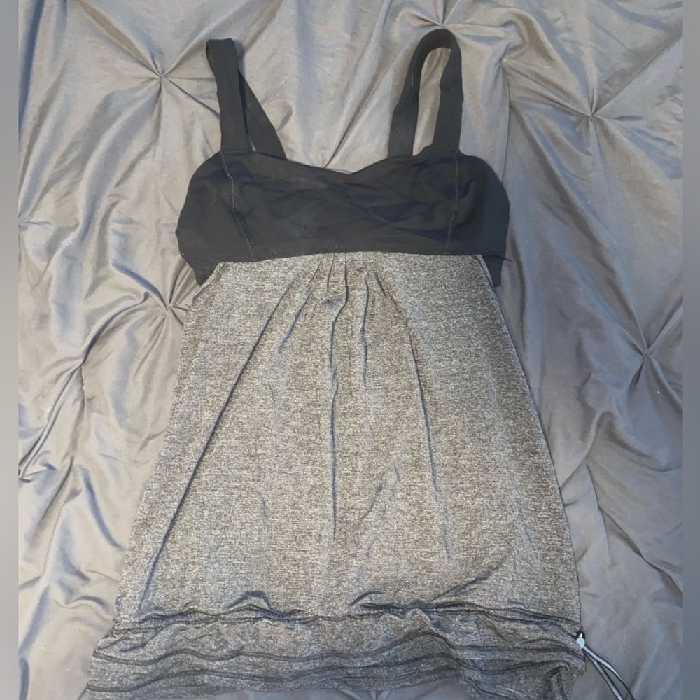 LuluLemon gray and black tank